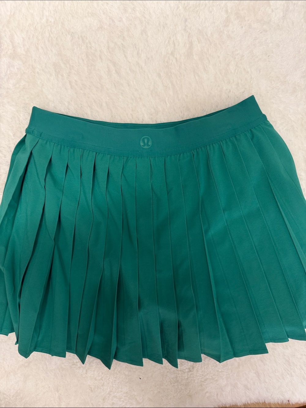 lululemon athletica Teal Pleated Mini Skirt, Sz 6